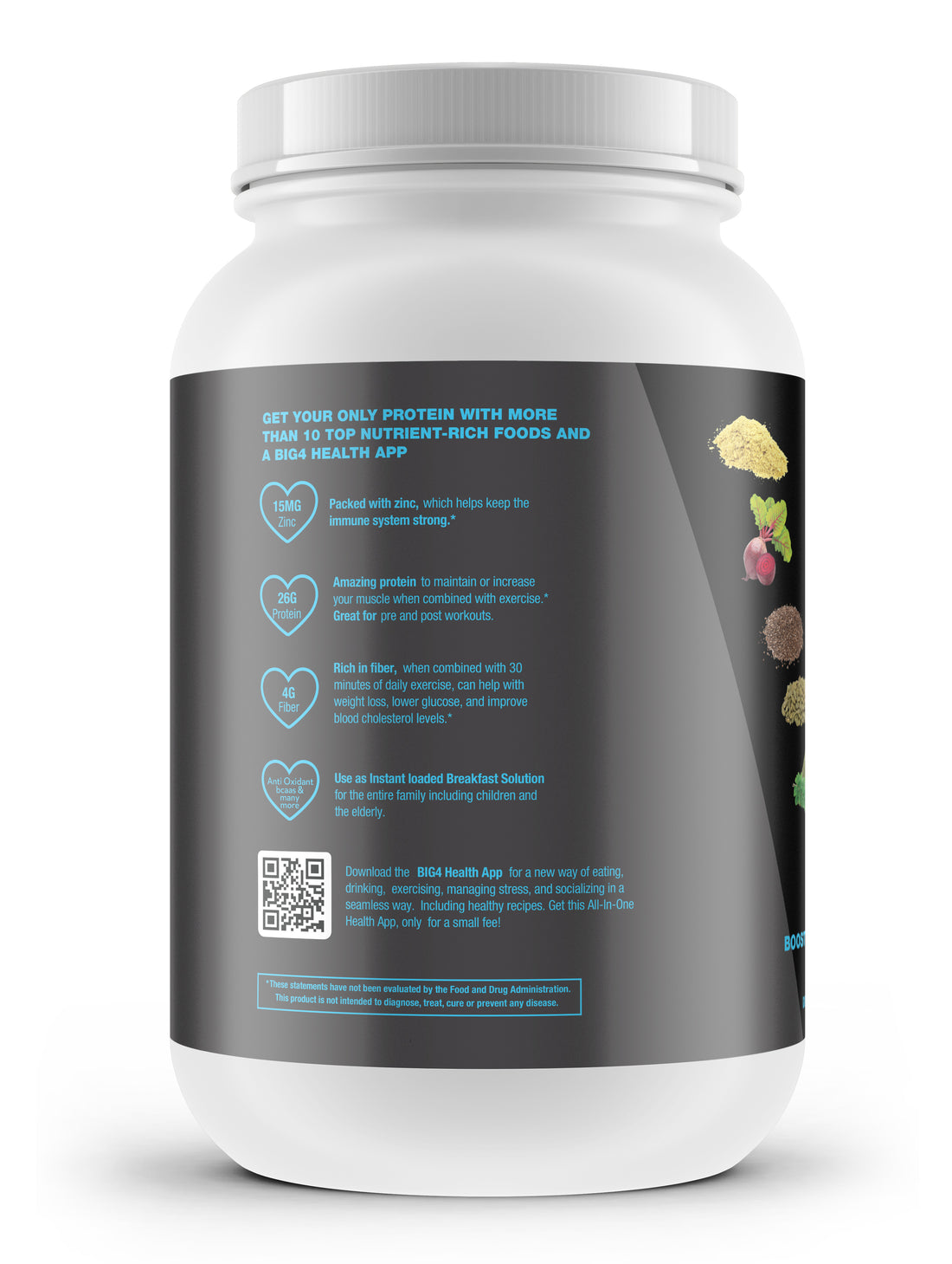 BIG4 Health Ingredients | best plant based protein powder to build muscle